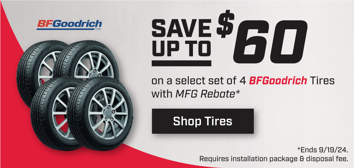 Save on BFGoodrich Tires