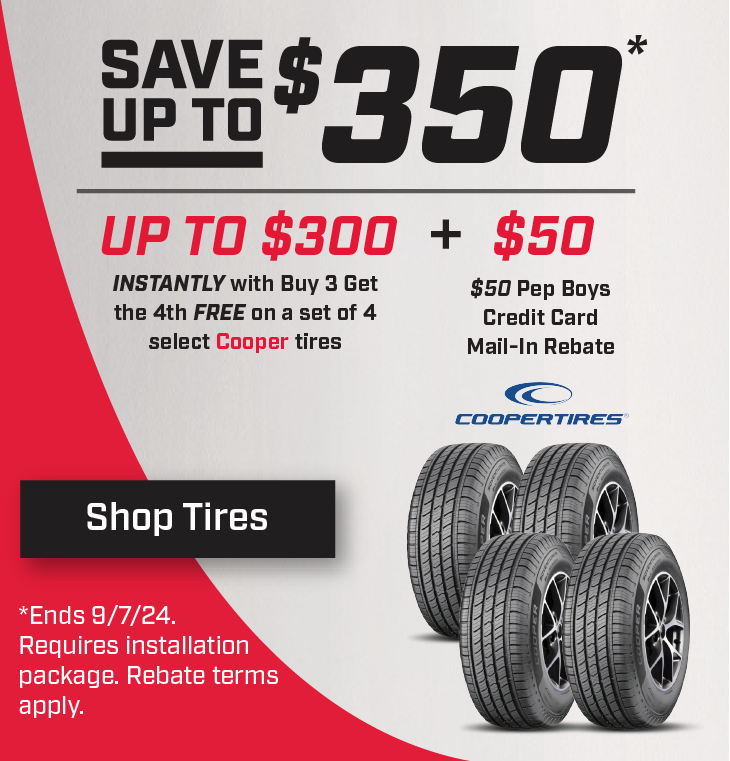 Buy 3 Get the 4th Free Cooper Tires