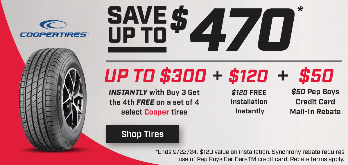 Save on Cooper Tires