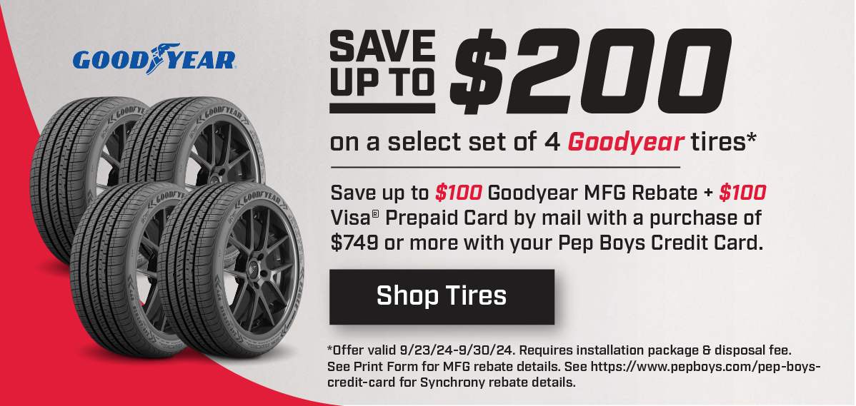 Save on Goodyear Tires