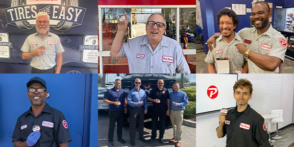 Pep Boys Presents Challenge Coins to Veterans and Active-Duty Team Members