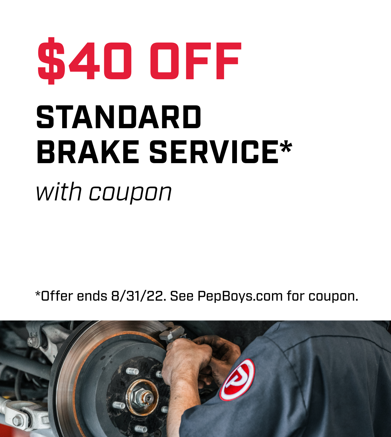 Save $40 on any Brake Service