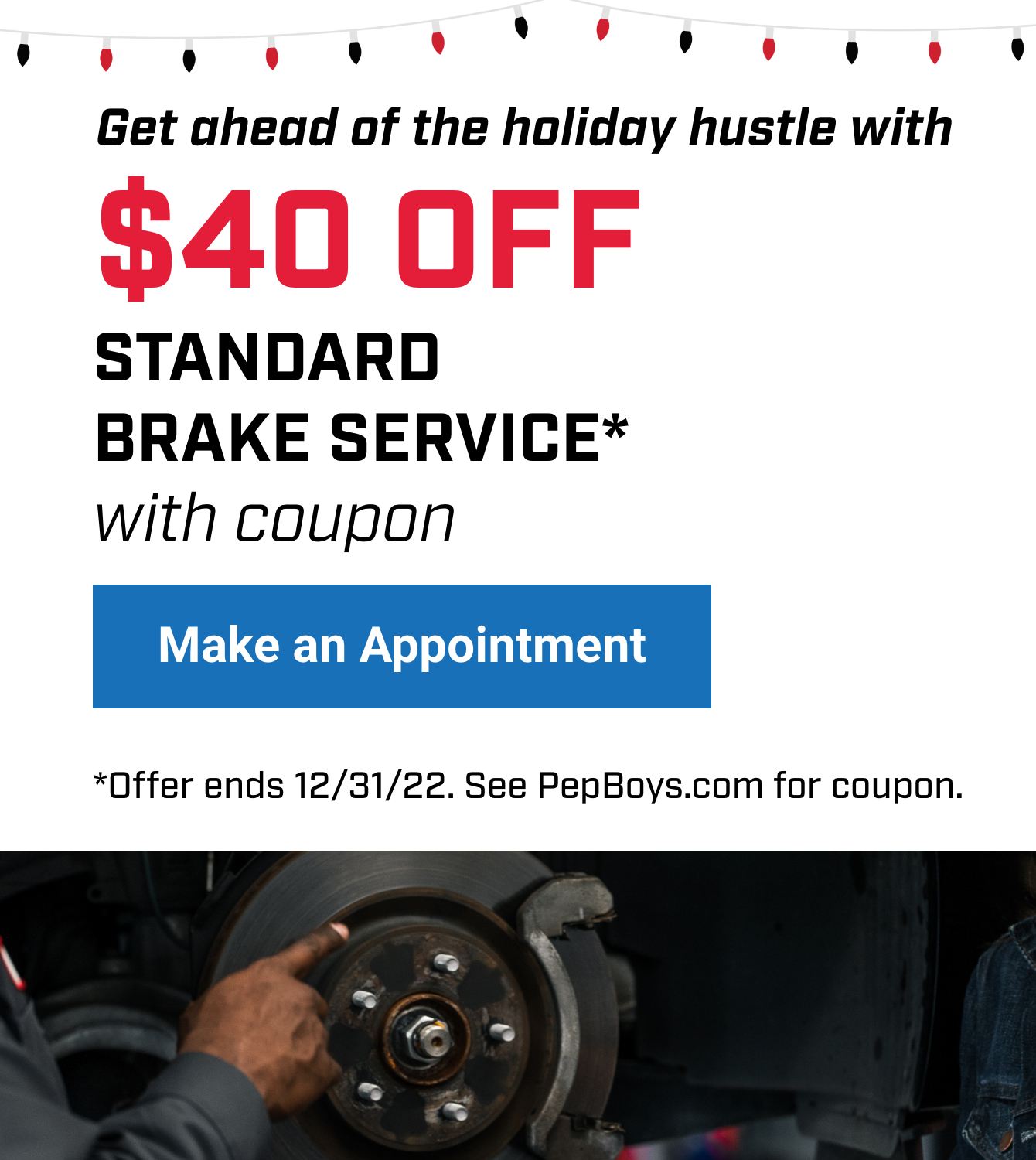 Save $40 on any Brake Service