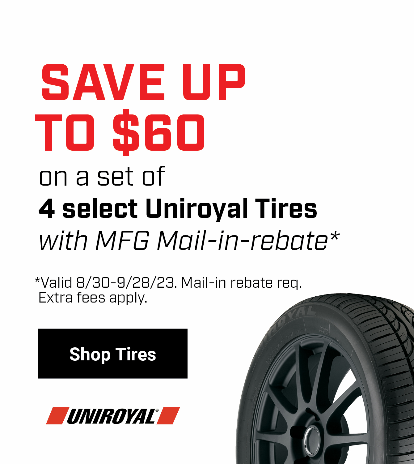 Save on Uniroyal Tires